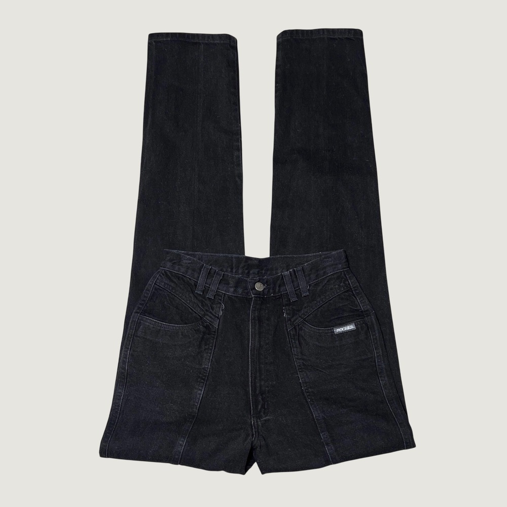Vintage Western Rockies Rocky Mountain Waist Yoke Jeans Black 26 x 36